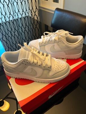 Nike White Low-Top Leather Sneakers